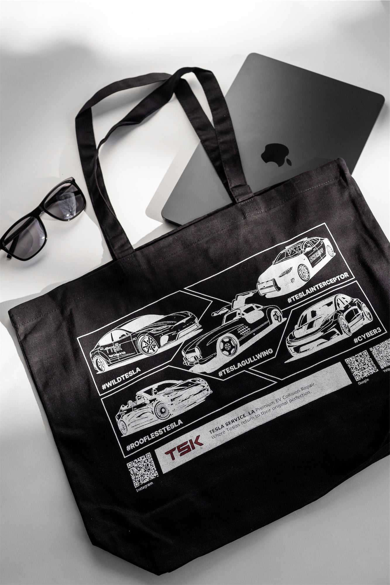 TSK TeslaService.LA Premium Tote Bag