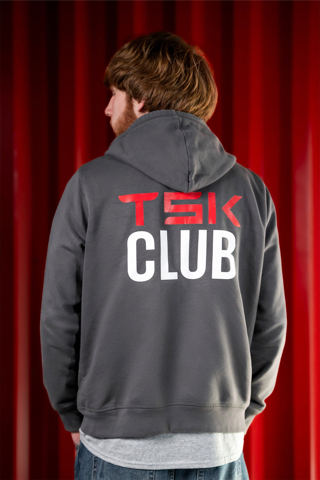 TSK Club Hoodie – Premium EV Lifestyle Edition (Charcoal Gray)