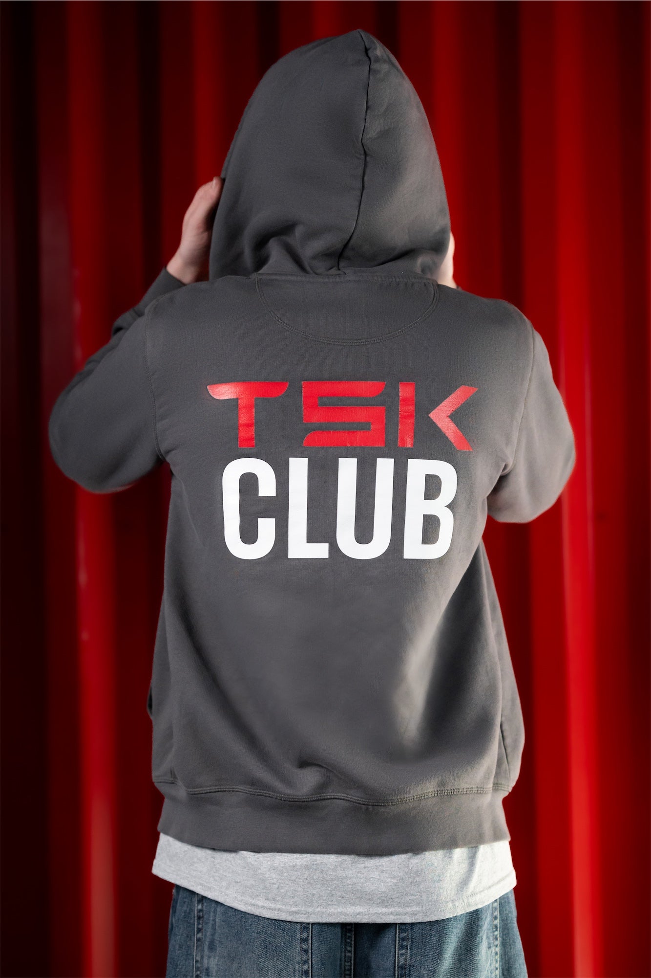 TSK Club Hoodie – Premium EV Lifestyle Edition (Charcoal Gray)