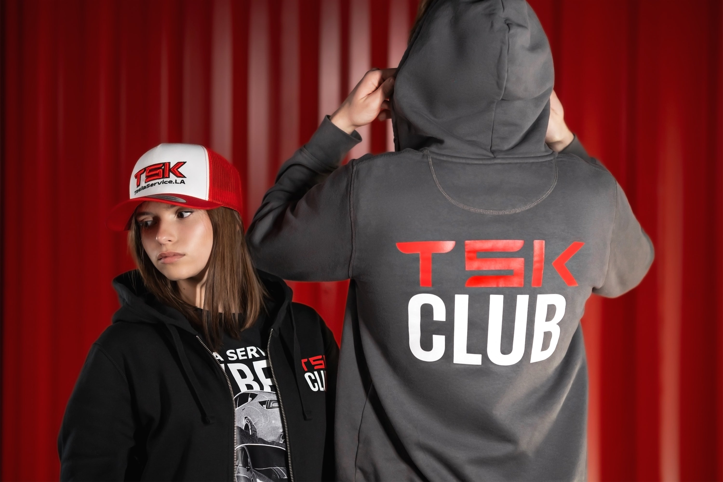 TSK Club Hoodie – Premium EV Lifestyle Edition (Charcoal Gray)