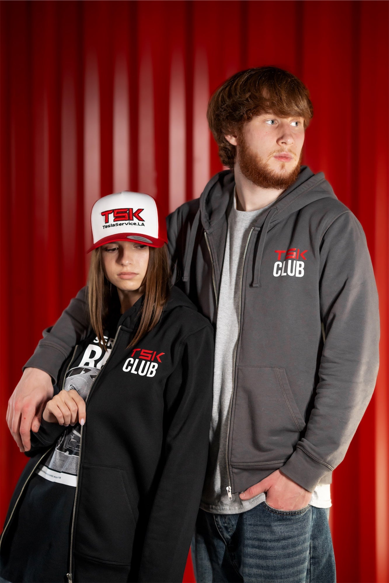 TSK Club Hoodie – Premium EV Lifestyle Edition (Charcoal Gray)