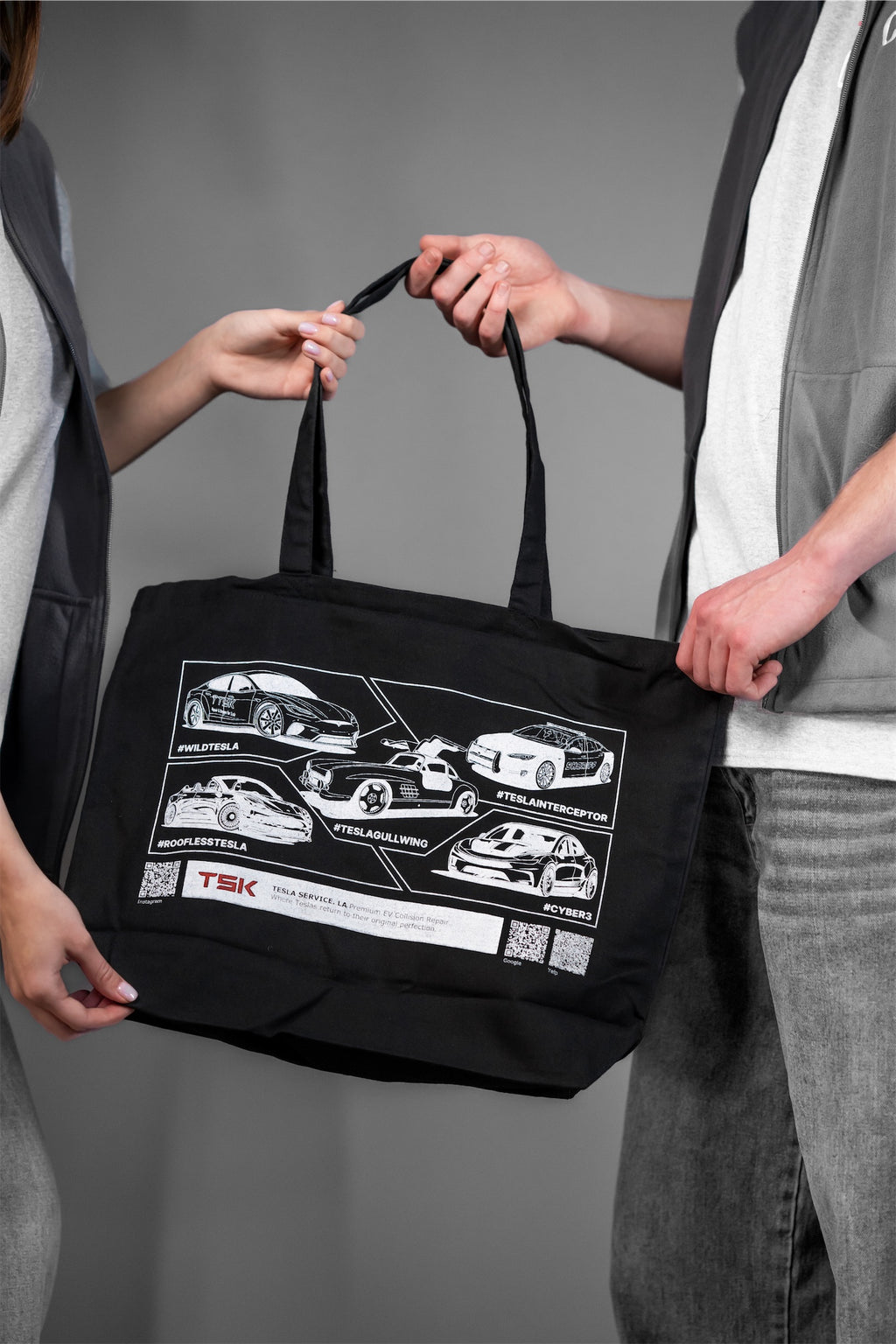TSK TeslaService.LA Premium Tote Bag