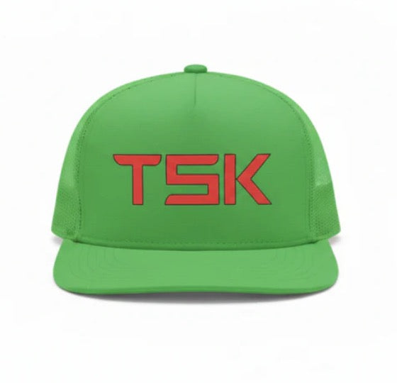 TSK Logo Snapback Cap — Green